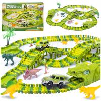 Мега гоночный трек парк динозавров волшебный трек 270 элементов, 360 см трек