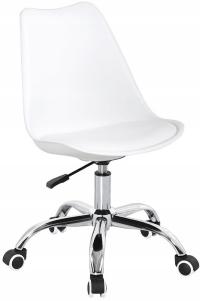 KRZESŁO VEO biurowe OBROTOWE do biurka FOTEL białe