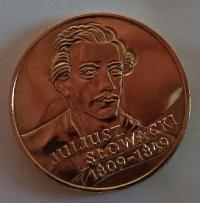 Монета 2ZŁ Юлиуш словацкий - 1999г.