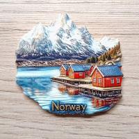 NORWEGIA NORWAY Magnes na lodówkę ceramiczny C682