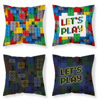 Poszewka na poduszki 40 x 40 cm Detexpol klocki