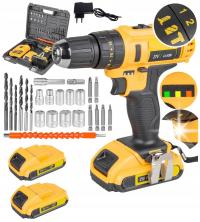 WIERTARKO WKRĘTARKA AKUMULATOROWA 21V WIERTARKA 2AH WIERTARKA MOCNA