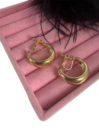 Klipsy do uszu gładkie koła Francja ślub złote cudo c77