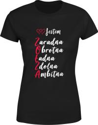 T-shirt damski okrągły dekolt Adler