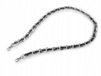 Ручки для сумок цепь с карабинами черный