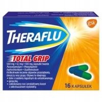 Theraflu Total Grip przeciwbólowy przeciwgorączkowy na przeziębienie 16 kap