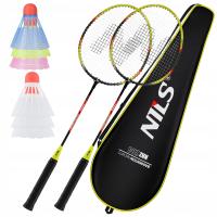 Набор Для Бадминтона Рекреационная Ракетка В Чехле 6 Воланов