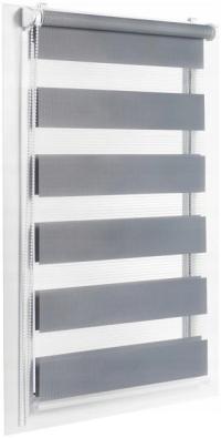 Рулонные шторы день ночь 58X150 см с натяжителем по размеру разные цвета