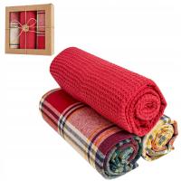 Ręczniki Kuchenne Świąteczne Koszyk Ścierki Komplet 3 Pak na Święta MORAJ