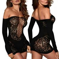 Сексуальное женское нижнее белье, комплект черного кружевного нижнего белья, боди, трусики