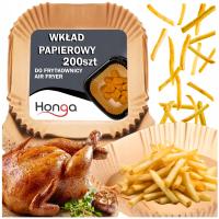 WKŁADY PAPIEROWY DO FRYTKOWNICY BEZTŁUSZCZOWEJ 200szt 20cm TACKI AIR FRYER