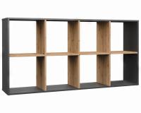 ШКАФЧИК ДЛЯ ХРАНЕНИЯ MALAX 2X4 АНТРАЦИТ ARTISAN 8 ПОЛОК ОТКРЫТЫЙ ШКАФ ДЛЯ ИГРУШЕК