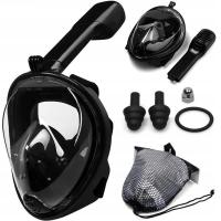 Полнолицевая маска для дайвинга с трубкой S / M, герметичная АНТИФОГОВАЯ трубка DRYTOP