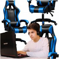 Игровое кресло офисное вращающееся ковшовое вращающееся кресло для игрока Blue
