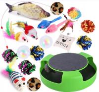 DRAPAK Z MYSZĄ ZESTAW ZABAWEK DLA KOTA ZABAWKI 2w1 Do Zabawy i drapania 19