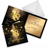 Zaproszenia na 18 Urodziny Blask Party Koperta Biała