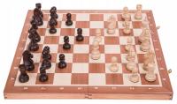 OUTLET Wood Chess Tournament № 5 красное дерево Люкс - фигуры загружены !