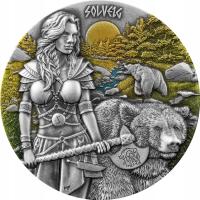 2024 Germania Valkyries - Solveig 2oz UHR - Moneta srebrna ag999