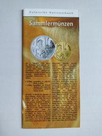 Folder NBP 1999 Jan Łaski j.niemiecki