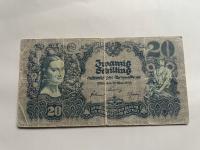 Austria - 20 szylingów - 1945 - rzadki