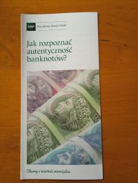 FOLDERY Z NBP , 10 SZTUK UNC JAK ROZPOZNAĆ ZABEZPIECZENIA