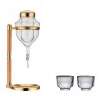 Japońska szklana karafka Cold Sake Solidny wielofunkcyjny garnek do sake złoty