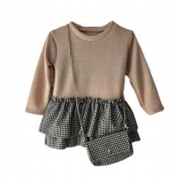 Tunika sukienka dla dziewczynki z torebką 4 lata