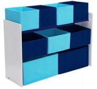 Синий большой книжный шкаф организатор контейнер для детей