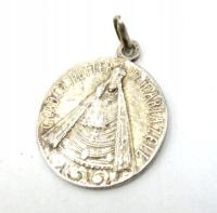 1902r. srebrny duży medalik Matka Boska