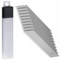 OSTRZA WYMIENNE WKŁADY ZAPASOWE 18mm ŁAMANE DO NOŻA TAPICERSKIEGO 10SZT