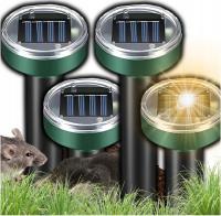 ODSTRASZACZ SOLARNY DO KRETÓW NORNICE KRETY NAJMOCNIEJSZY 4 SZTUKI MOCNY