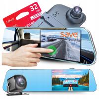 Wideorejestrator w lusterku kamera samochodowa cofania rejestrator jazdy