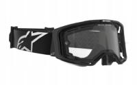 Gogle ALPINESTARS Vision 8 Corp Czarne z Podwójną Przeźroczystą Szybką