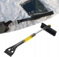 SZCZOTKA DO ODŚNIEŻANIA AUTA SZYB SKROBACZKA TELESKOPOWA SKŁADANA 2w1