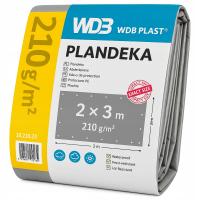 PLANDEKA 2x3 PREMIUM 210g GRUBA MROZOODPORNA UV OSŁONA OGRODOWA WODOODPORNA