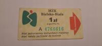 BILET MZK BIELSKO-BIAŁA 1zł REKLAMA