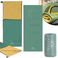 Śpiwór KADVA Karvilo zielony Uni 180cm x 75cm CIENKI LEKKI TURYSTYCZNY