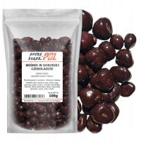 Вишня в горьком шоколаде 100г засахаренная вишня высокого качества Коль-Поль