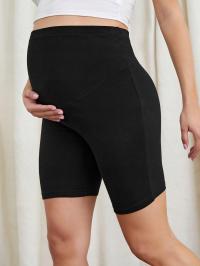 Shein spodenki ciążowe sportowe czarny