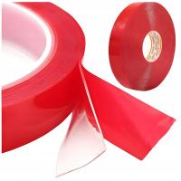 TAŚMA KLEJĄCA ŻELOWA DWUSTRONNA przezroczysta montażowa 15mm 33m gr. 0,5mm