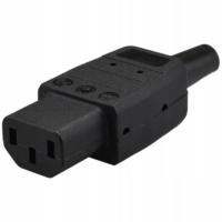 Штекер IEC C13 10A 3x 2. 5mm2 для кабеля max 8mm/13mm сетевой кабель питания Kaiser