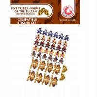 Meeple Stickers: zestaw naklejek do Pięć Klanów: Kaprysy Sułtana