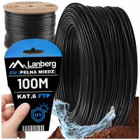 KABEL PRZEWÓD SIECIOWY LAN SKRĘTKA ZEWNĘTRZNY FTP KAT.6 CAT 100M LANBERG