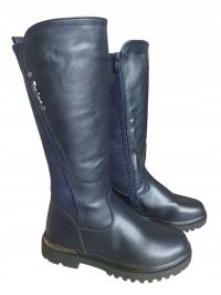 Детские теплые зимние сапоги для девочек на молнии34