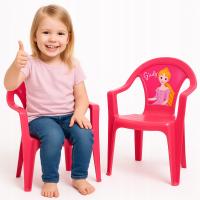 Krzesełko Dla Dziecka Plastikowe Z Oparciem Krzesło Dziecięce Różowe