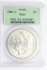 MORGAN DOLLAR USA 1904 O LIBERTY EAGLE PCGS MS64