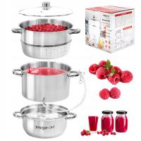 Большой паровой соковыжималка из нержавеющей стали для газовой индукции горшок пароварка 8л