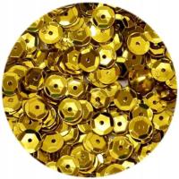 Блестки блестящие металлические сломанные золотые 6 мм 10 г