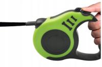 MOCNA LEKKA SMYCZ dla PSA AUTOMATYCZNA TAŚMA 5 mb MAŁY PIES DO 8 KG BLOKADA