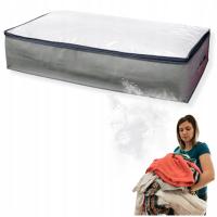 Pokrowiec pod łóżko na pościel pojemnik 120x45x15 bezpieczny dla pościeli